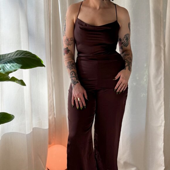 Abercrombie Satin Jumpsuit - Picture 3 of 3